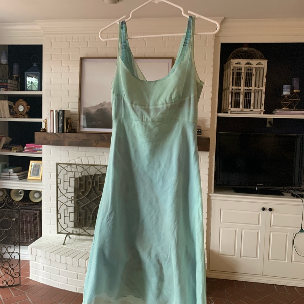 Prada Sleeveless Two Piece Blue Dress Size 42